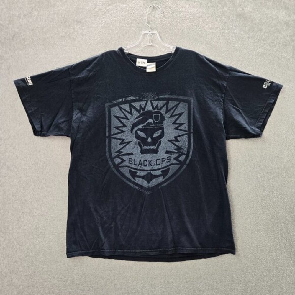 Call Of Duty Men Shirt XL Black Black Ops Gamestop Surprize Attack Graphic Tee